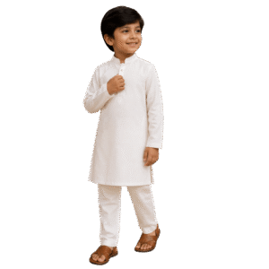 Boys Traditional Kurta Set – Heritage White